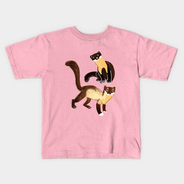 Yellow Martens Kids T-Shirt by belettelepink